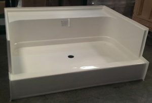  60” x 48” Fiberglass Shower Pan (White or Bone)