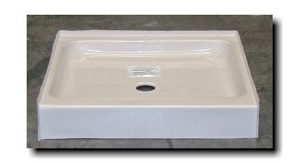 32x32 ABS or Fiberglass Shower Pan With 6" Step