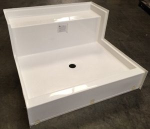 48x48 Fiberglass Shower Pan (White or Bone)