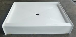 54x42 Fiberglass Shower Pan With 5-1/2" Step