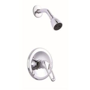 Single Valve Shower Faucet With Shower Head - Chrome