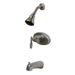 6" Oval Tub & Shower Faucet With Shower Head (Colors: Chrome, Brushed Nickel, Bronze)