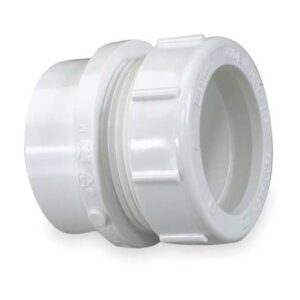 1-1/2" X 1-1/4" PVC P-Trap Adapter With Washer And Nut (For Sinks)