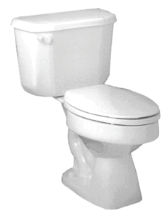 Complete Replacement Mobile Home Toilet Kit - Round Front (White or Bone)