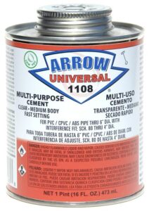 All Purpose Cement For PVC, CPVC, and ABS 1/4 Pint