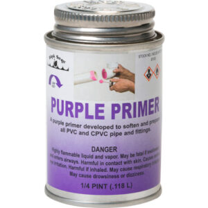 Purple Primer For ABS, PVC, and CPVC 1/4 Pint