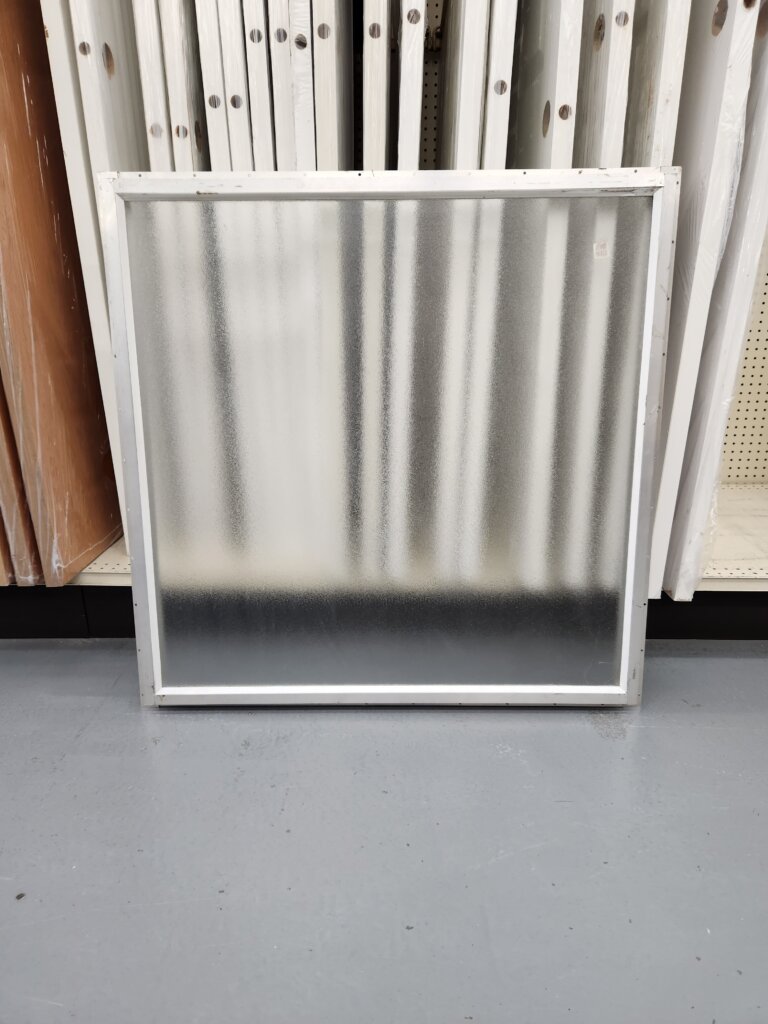 36&quot; X 36&quot; Obscure Metal Mill Window With Receiver