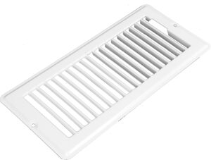 4"X10" White Floor Grill