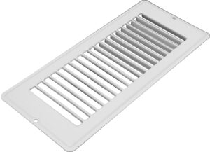 4"X10" White Oversized Floor Grill