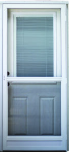 Fiberglass Mobile Home Combo Door With Mini Blind Window