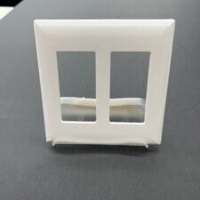 Top Bottom Double Snap Plate - White