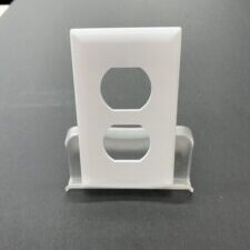 Receptacle Side Snap Plate - White