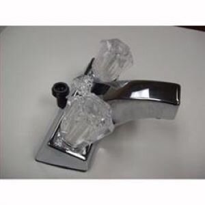4" Lavatory Faucet With Shower Diverter on Top - Chrome
